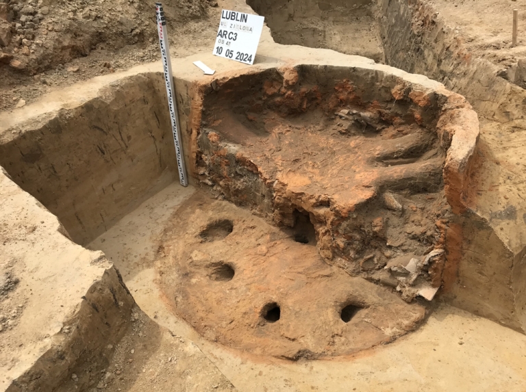 Prace archeologiczne przy ulicy Zielonej w Lublinie